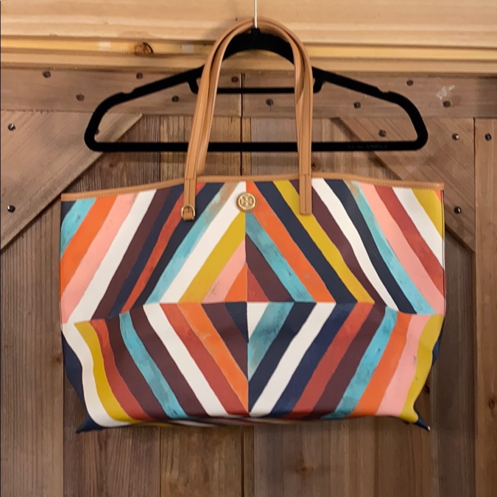 Tory Burch multi colored tote